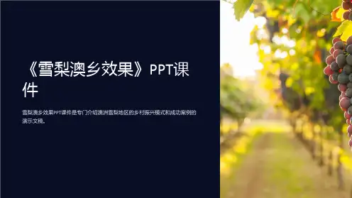 《雪梨澳乡效果》课件