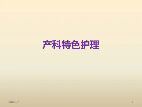 产科特色护理PPT课件