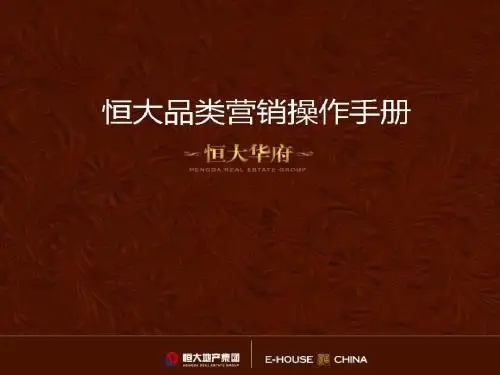 易居恒大品类营销操作手册恒大华府