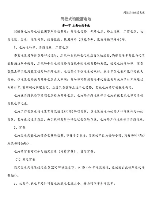 阀控式铅酸蓄电池