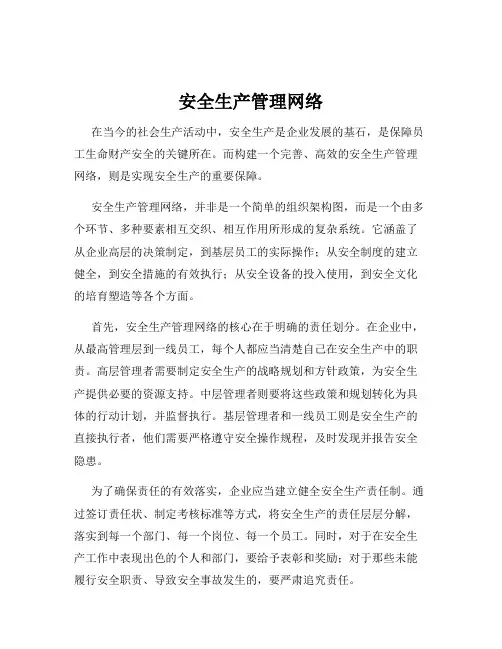 安全生产管理网络