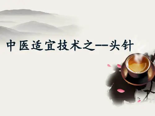 针灸之头针综述