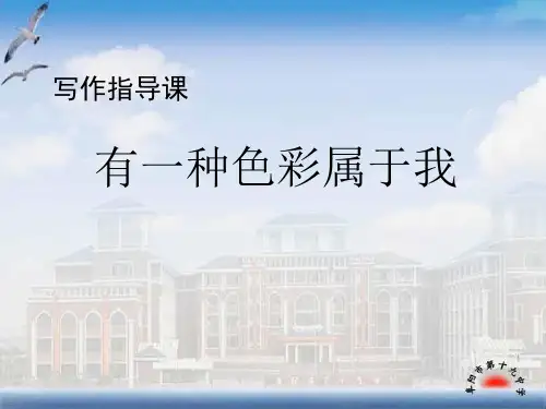 写作指导有一种色彩属于我