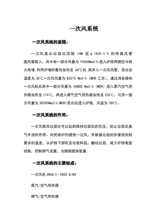 一次风系统教材