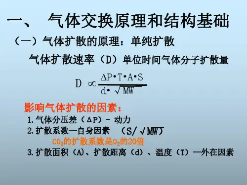 【生理学PPT】_肺换气和组织换气