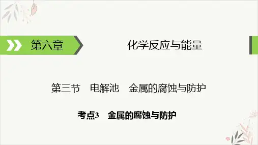 金属的腐蚀与防护课件