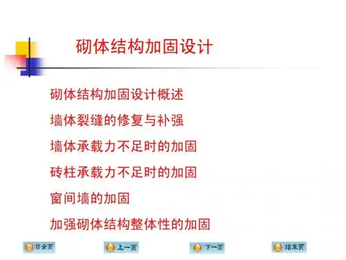 砌体结构加固