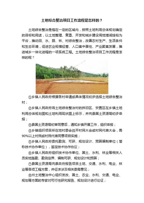 土地综合整治项目工作流程是怎样的？