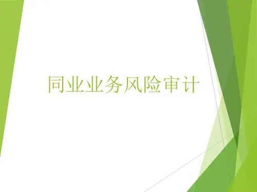 银行同业业务风险审计