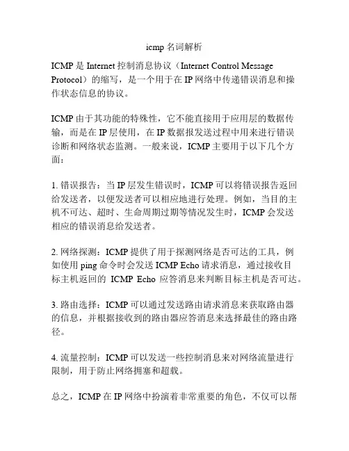 icmp名词解析