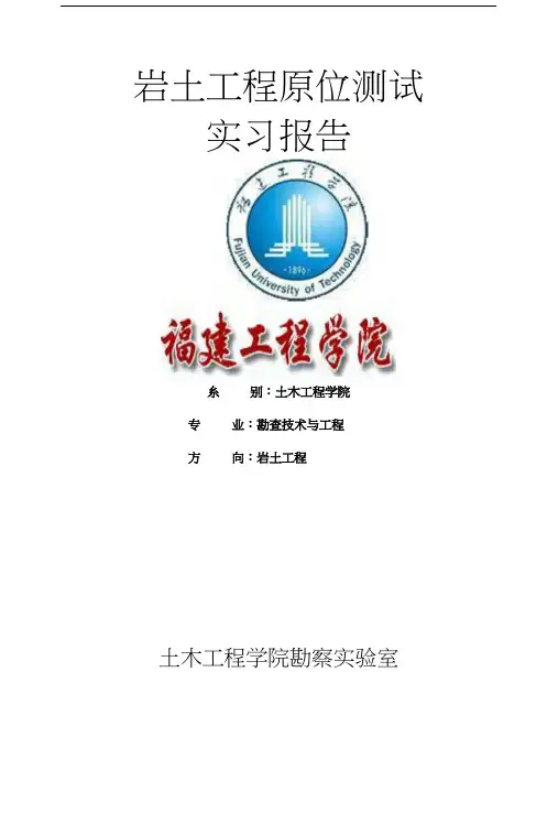 原位测试实习报告.docx
