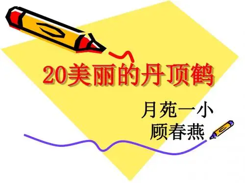 小学二年级上学期语文《美丽的丹顶鹤》精品PPT课件
