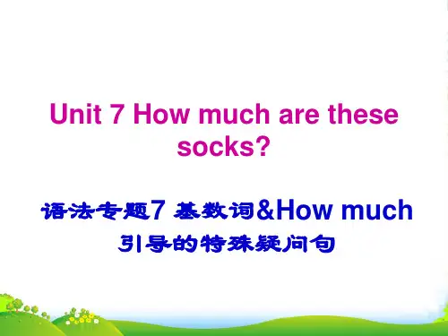 人教七年级上册英语Unit 7 语法专题
