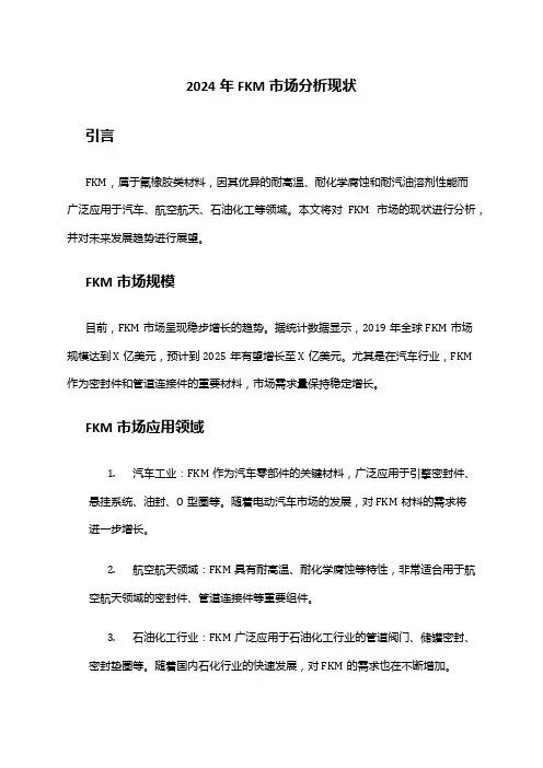 2024年FKM市场分析现状