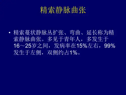 精索静脉曲张PPT-精品课件