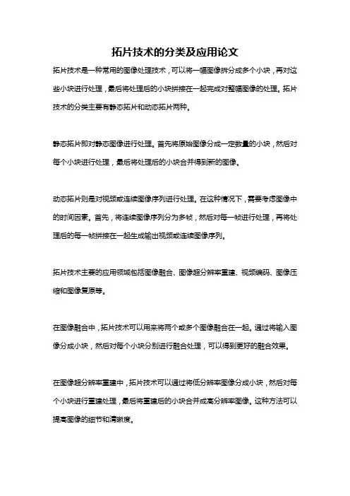 拓片技术的分类及应用论文