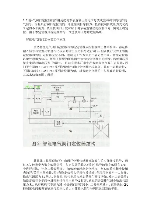 智能电气阀门定位器工作原理