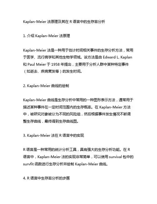 kaplan-meier法原理r语言生存率