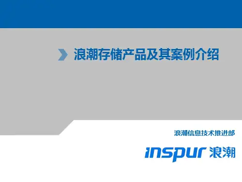 浪潮存储产品及其介绍