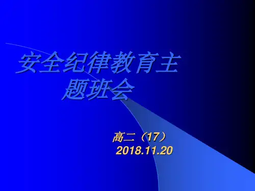 高中安全教育主题班会ppt33875
