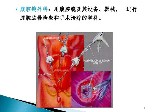 腹腔镜外科基本知识课堂PPT