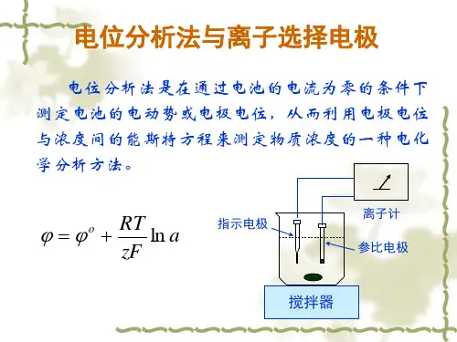 《仪器分析》电位分析法