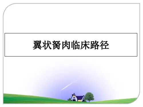 最新翼状胬肉临床路径幻灯片