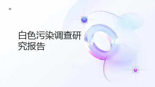 白色污染调查研究报告