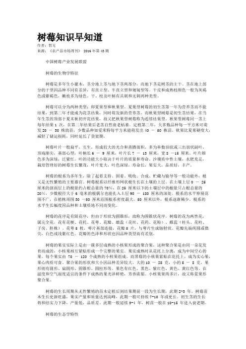 树莓知识早知道