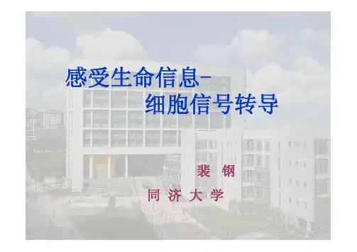 感受生命气息-细胞信号转导(同济大学课件)