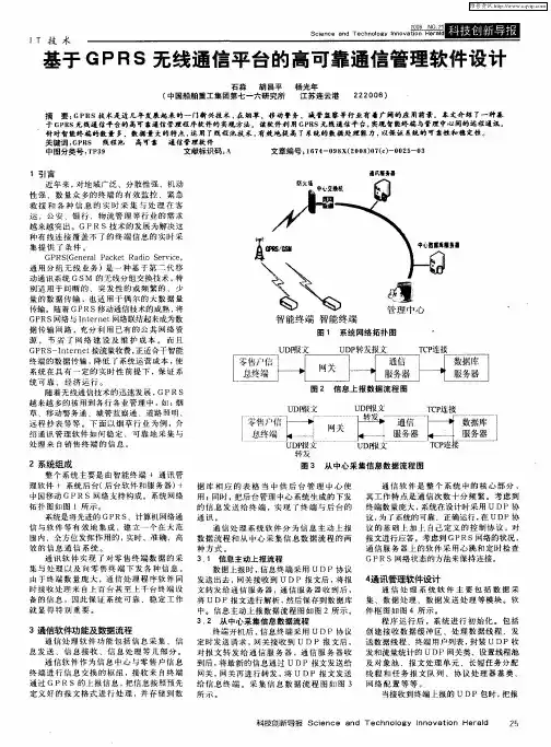 基于GPRS无线通信平台的高可靠通信管理软件设计