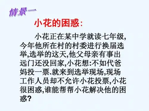 依法参与政治生活(共30张PPT)