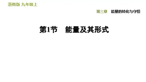 科学课件浙教版《能量及其形式》一等奖公开课PPT1