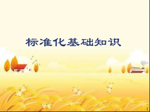 标准化知识  ppt课件