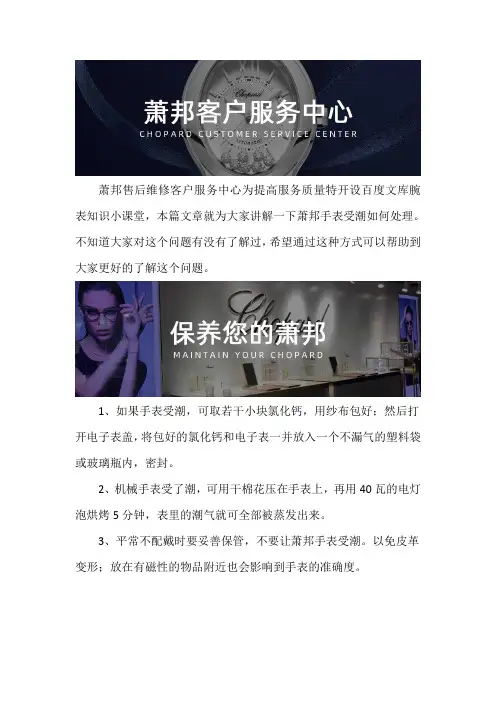 深圳萧邦专修网点
