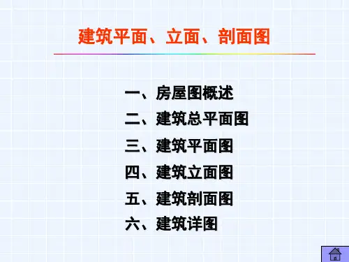 第二章  建筑平、立、剖面图