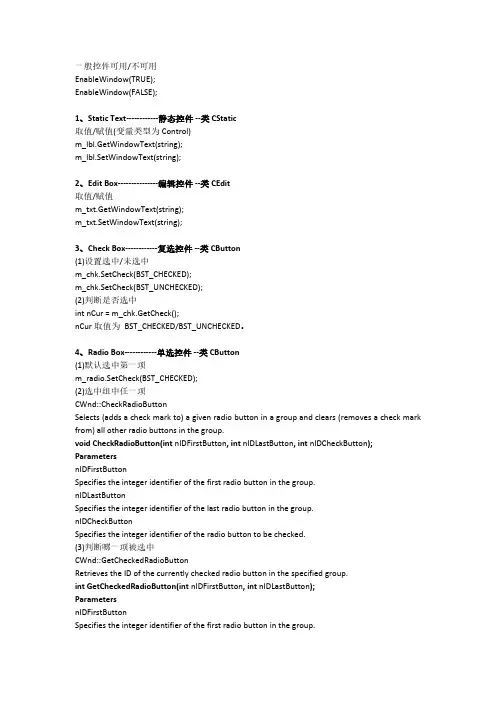 VC++6.0MFC常用控件-推荐下载