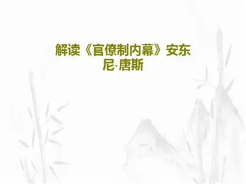 解读《官僚制内幕》安东尼·唐斯共25页文档