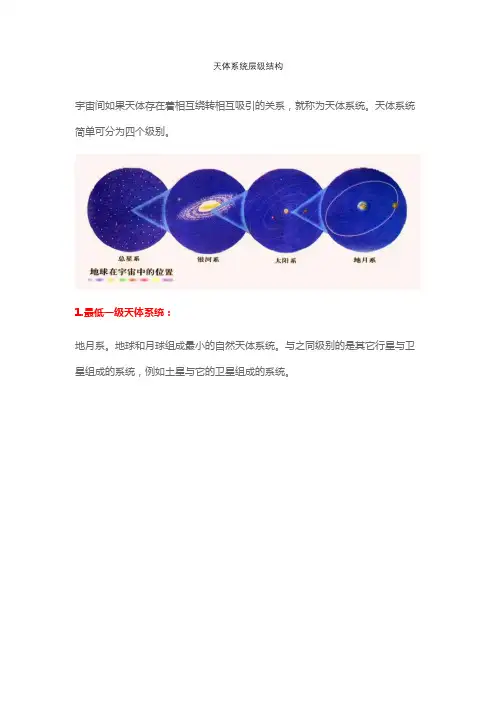 天体系统层级结构