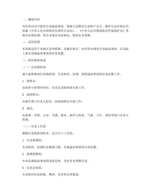 溢油应急预案_备案