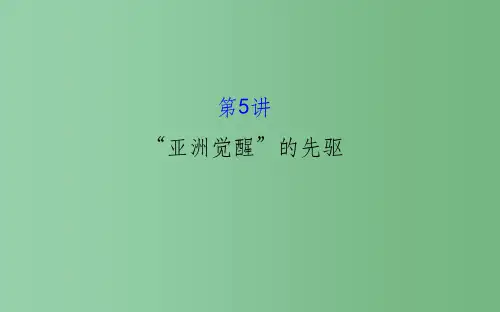 高考历史一轮复习 2.5“亚洲觉醒”的先驱课件(选修4)