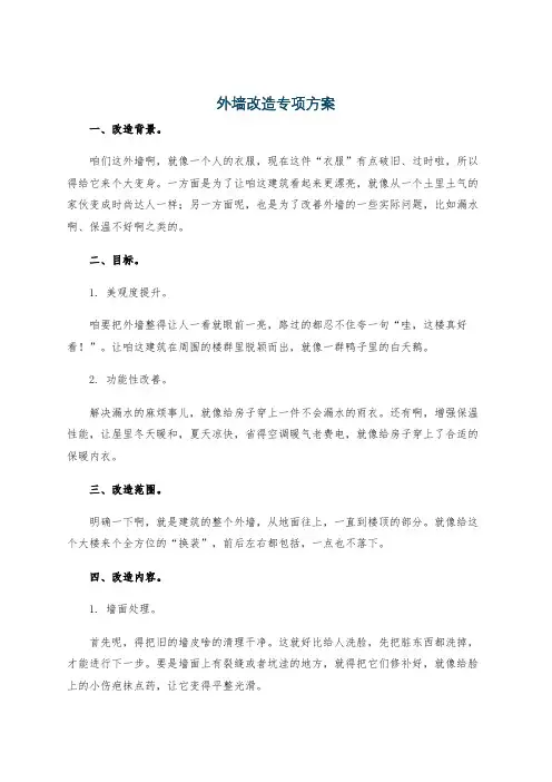 外墙改造专项方案
