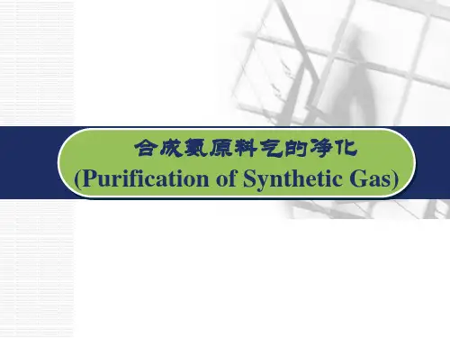 第二章_合成氨原料气的净化