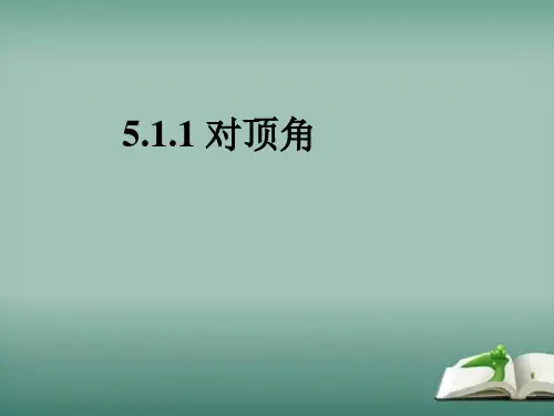 华师大版数学七年级上册.1对顶角课件(2)