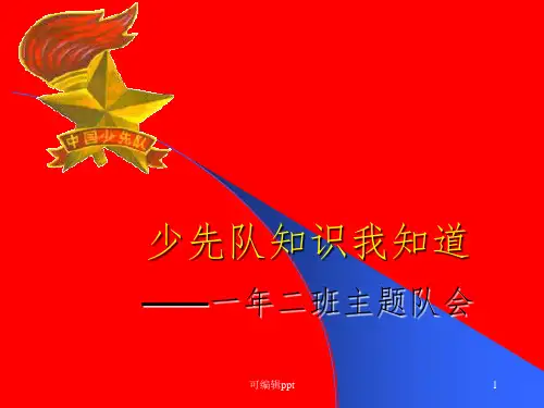 少先队知识主题班会PPT课件