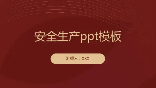 安全生产ppt模板