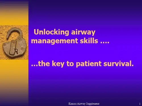 Airway Management, Ventilation, Oxygen Therapy：气道管理,通风,氧疗