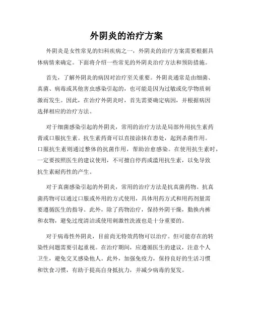 外阴炎的治疗方案