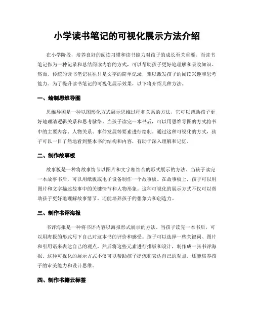 小学读书笔记的可视化展示方法介绍