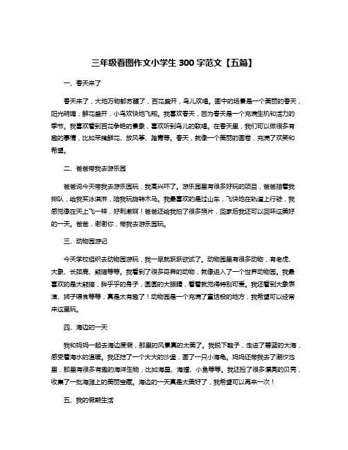 三年级看图作文小学生300字范文【五篇】